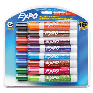 EXPO® Low-odor Dry-erase Marker, Extra-fine Needle Tip, Assorted Colors, 8-set freeshipping - TVN Wholesale